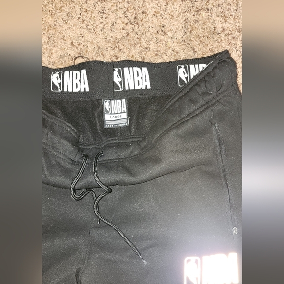 NBA Black Sweatpants Full-Length Joggers - Picture 2 of 3